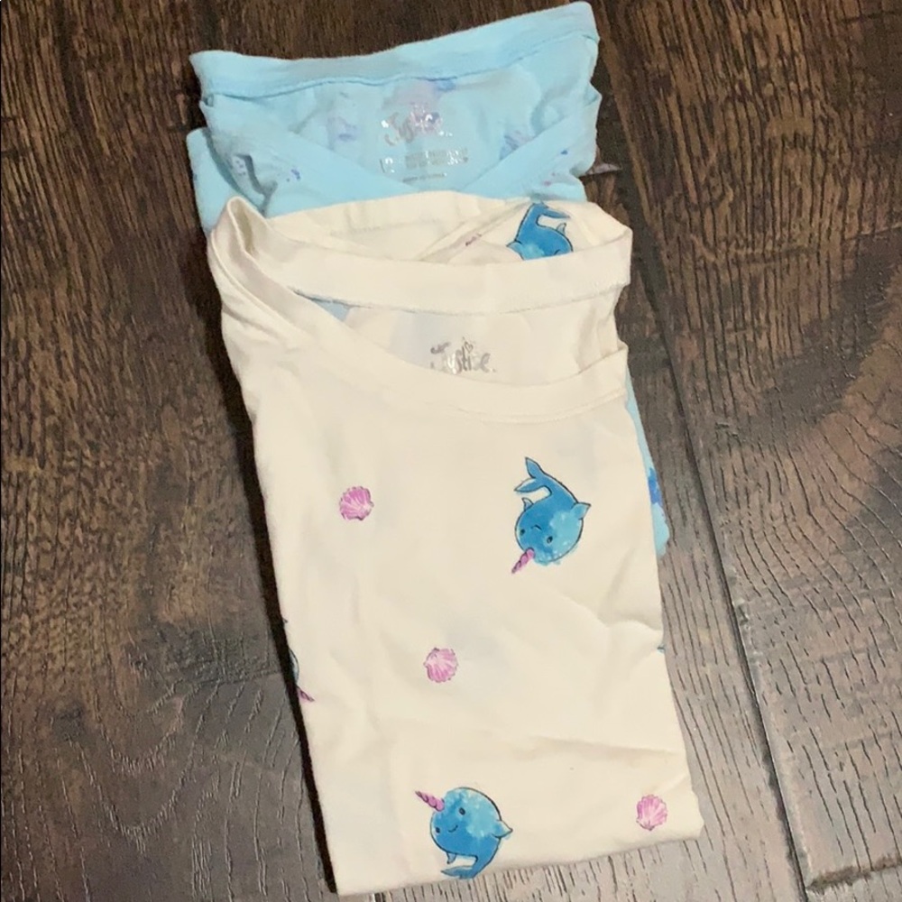 Justice! Unicorn shirt, and Narwal shirt